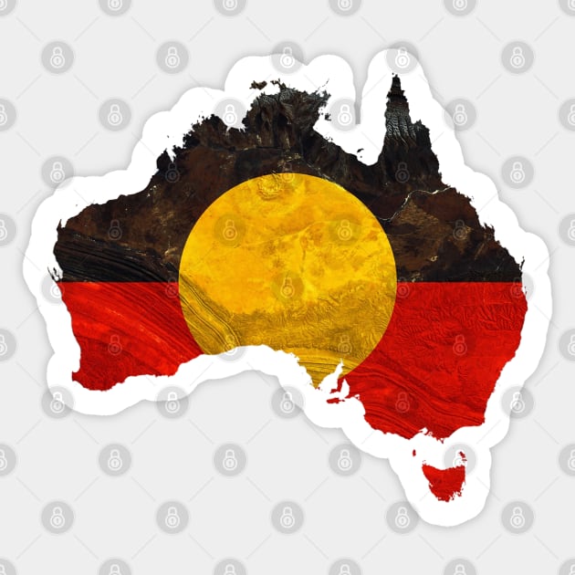 Aboriginal Flag Sticker by CF.LAB.DESIGN